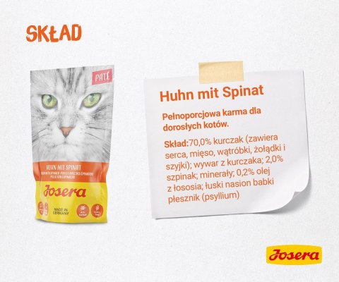 JOSERA Multipack Pate Kurczak kaczka indyk - mokra karma dla kota - 6x85 g JOSERA Multipack Pate Kurczak kaczka indyk - mokra karma dla kota - 6x85 g