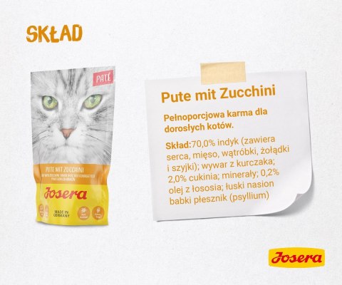 JOSERA Multipack Pate Kurczak kaczka indyk - mokra karma dla kota - 6x85 g JOSERA Multipack Pate Kurczak kaczka indyk - mokra karma dla kota - 6x85 g