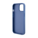 Guess Leather 4G Triangle Strass - Etui iPhone 15 (niebieski)