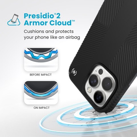 Speck Presidio2 Grip - Etui iPhone 16 Pro Max (Black / Slate Grey / White) Speck Presidio2 Grip - Etui iPhone 16 Pro Max (Black / Slate Grey / White)