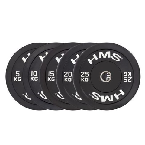 Talerz olimpijski HMS BLACK BUMPER 20 kg BBR20 Talerz olimpijski HMS BLACK BUMPER 20 kg BBR20