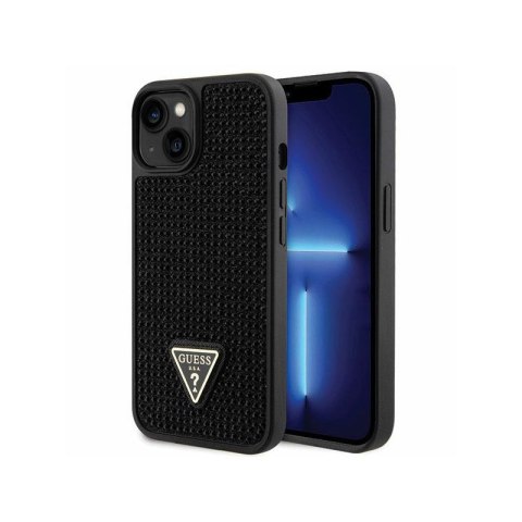 Guess Rhinestone Triangle - Etui iPhone 14 (czarny) Guess Rhinestone Triangle - Etui iPhone 14 (czarny)