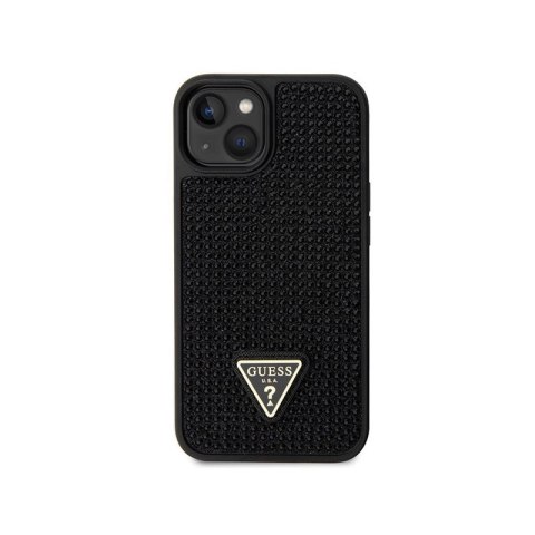 Guess Rhinestone Triangle - Etui iPhone 14 (czarny) Guess Rhinestone Triangle - Etui iPhone 14 (czarny)