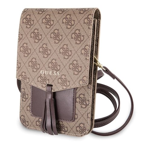 Guess 4G Uptown Wallet Phone Bag - Torba z przegrodą na smartfona (brązowy) Guess 4G Uptown Wallet Phone Bag - Torba z przegrodą na smartfona (brązowy)