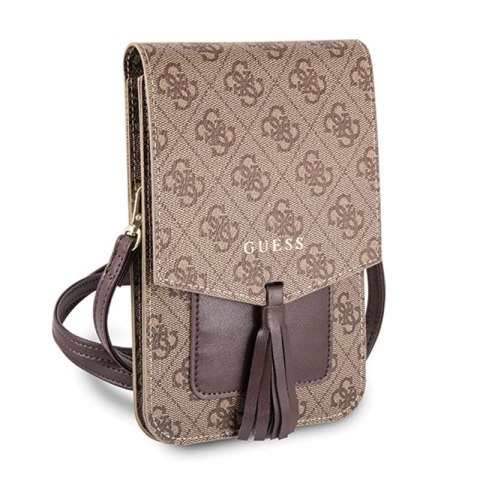 Guess 4G Uptown Wallet Phone Bag - Torba z przegrodą na smartfona (brązowy) Guess 4G Uptown Wallet Phone Bag - Torba z przegrodą na smartfona (brązowy)