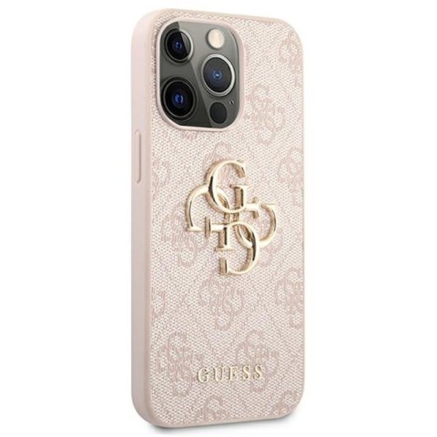 Guess 4G Big Metal Logo - Etui iPhone 13 Pro Max (różowy) Guess 4G Big Metal Logo - Etui iPhone 13 Pro Max (różowy)