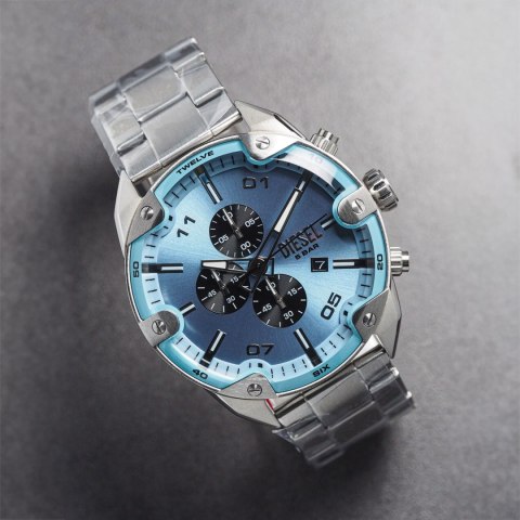 ZEGAREK MĘSKI DIESEL Spiked Chronograph DZ4655 + BOX ZEGAREK MĘSKI DIESEL Spiked Chronograph DZ4655 + BOX