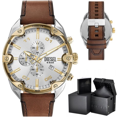 ZEGAREK MĘSKI DIESEL Spiked Chronograph DZ4665 + BOX ZEGAREK MĘSKI DIESEL Spiked Chronograph DZ4665 + BOX