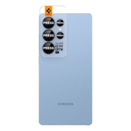 Spigen Optik Pro GLAS.TR EZ Fit Camera Protector 2-Pack - Szkło ochronne na obiektyw do Samsung Galaxy S25 Ultra (2 szt) (Czarny