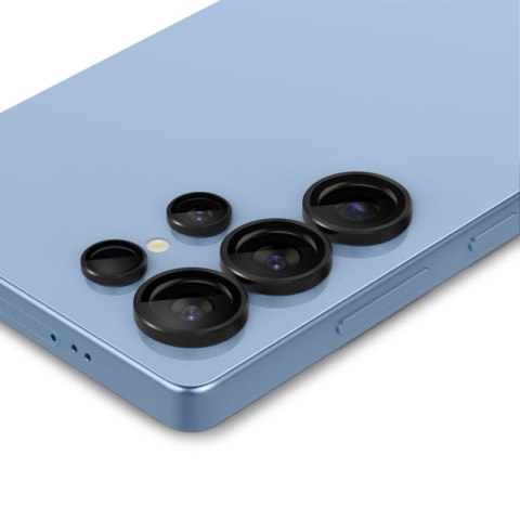 Spigen Optik Pro GLAS.TR EZ Fit Camera Protector 2-Pack - Szkło ochronne na obiektyw do Samsung Galaxy S25 Ultra (2 szt) (Czarny Spigen Optik Pro GLAS.TR EZ Fit Camera Protector 2-Pack - Szkło ochronne na obiektyw do Samsung Galaxy S25 Ultra (2 szt) (Czarny