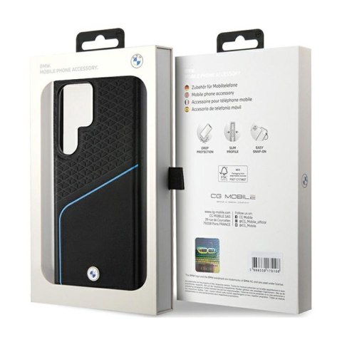 BMW Signature Leather Textured & Line MagSafe - Etui Samsung Galaxy S24 Ultra (czarny) BMW Signature Leather Textured & Line MagSafe - Etui Samsung Galaxy S24 Ultra (czarny)