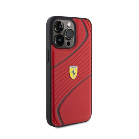 Ferrari Twist Metal Logo - Etui iPhone 15 Pro Max (czerwony) Ferrari Twist Metal Logo - Etui iPhone 15 Pro Max (czerwony)
