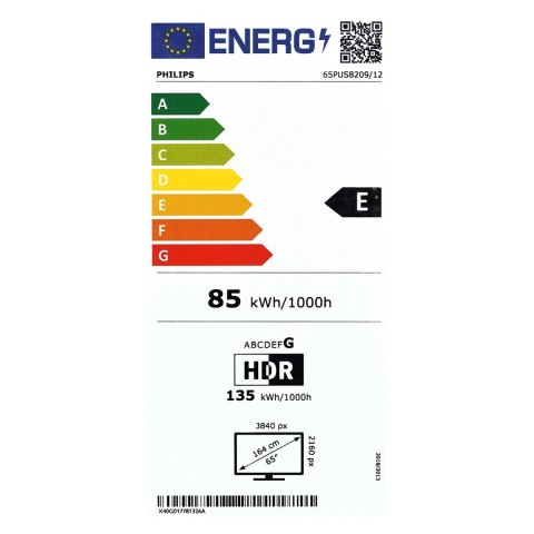 Telewizor Philips 65PUS8209/12 QLED 65'' 4K Ultra HD Titan OS Dolby Atmos Ambilight DVB-T2 Czarny Telewizor Philips 65PUS8209/12 QLED 65'' 4K Ultra HD Titan OS Dolby Atmos Ambilight DVB-T2 Czarny