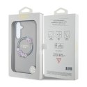 Guess IML Flowers Wreath MagSafe - Etui Samsung Galaxy S24+ (czarny)