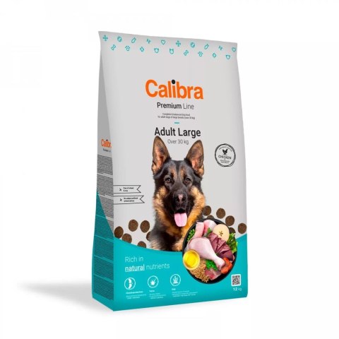 CALIBRA DOG PREMIUM Adult Large kurczak - karma dla psa 12 kg (WYPRZEDAŻ)