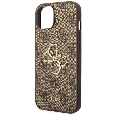 Guess 4G Big Metal Logo - Etui iPhone 14 (brązowy) Guess 4G Big Metal Logo - Etui iPhone 14 (brązowy)