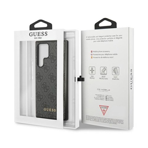Guess 4G Metal Gold Logo - Etui Samsung Galaxy S24 Ultra (czarny) Guess 4G Metal Gold Logo - Etui Samsung Galaxy S24 Ultra (czarny)