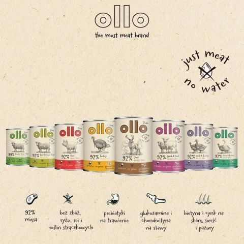 Ollo Pure Jeleń 400 g promo