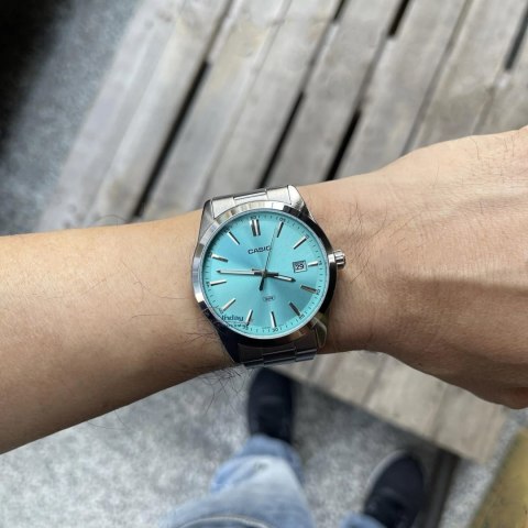 ZEGAREK MĘSKI CASIO TIFFANY BLUE MTP-VD03D-2A + BOX ZEGAREK MĘSKI CASIO TIFFANY BLUE MTP-VD03D-2A + BOX