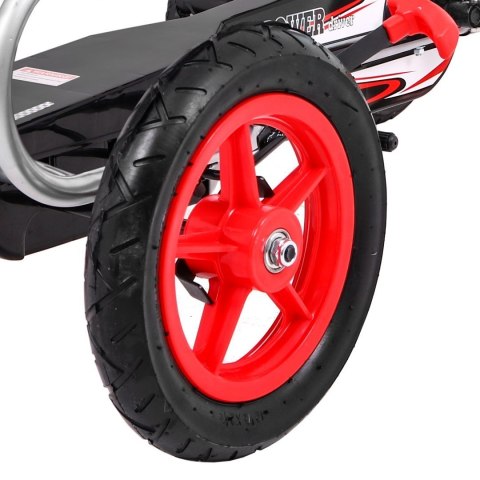 Gokart Full Ahead AIR na pedały dla dzieci 3+ Czerwony + Regulacja siedziska + Pompowane koła + Hamulec ręczny Gokart Full Ahead AIR na pedały dla dzieci 3+ Czerwony + Regulacja siedziska + Pompowane koła + Hamulec ręczny