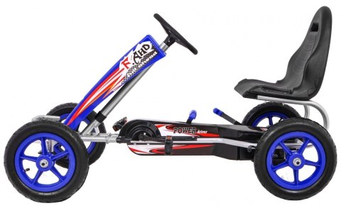 Gokart Full Ahead AIR na pedały dla dzieci 3+ Niebieski + Regulacja siedziska + Pompowane koła + Hamulec ręczny Gokart Full Ahead AIR na pedały dla dzieci 3+ Niebieski + Regulacja siedziska + Pompowane koła + Hamulec ręczny