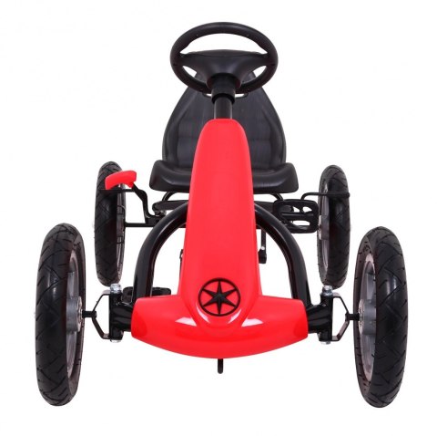 Gokart STAR na pedały dla dzieci 3+ Czerwony + Regulacja siedzenia + Pompowane koła Gokart STAR na pedały dla dzieci 3+ Czerwony + Regulacja siedzenia + Pompowane koła