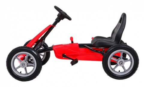 Gokart STAR na pedały dla dzieci 3+ Czerwony + Regulacja siedzenia + Pompowane koła Gokart STAR na pedały dla dzieci 3+ Czerwony + Regulacja siedzenia + Pompowane koła