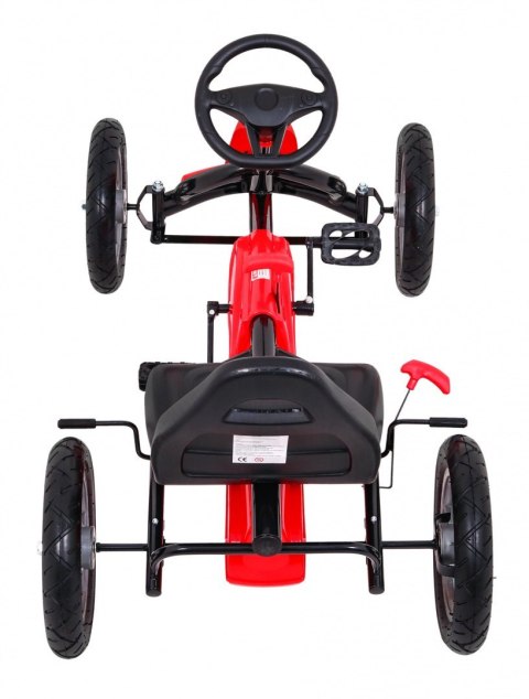 Gokart STAR na pedały dla dzieci 3+ Czerwony + Regulacja siedzenia + Pompowane koła Gokart STAR na pedały dla dzieci 3+ Czerwony + Regulacja siedzenia + Pompowane koła
