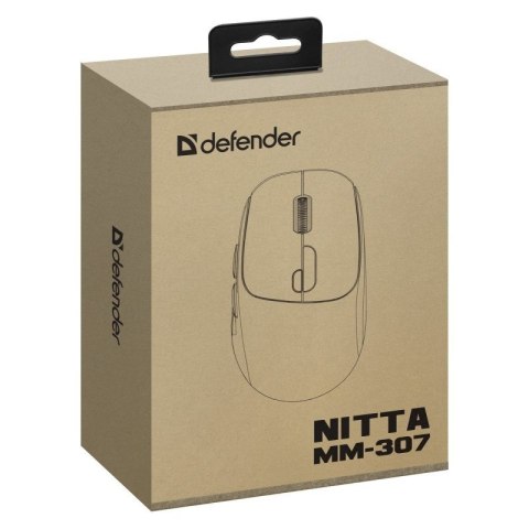 DEFENDER MYSZ NITTA MM-307 RF+BT OPTIC 1600dpi 6P BIAŁA