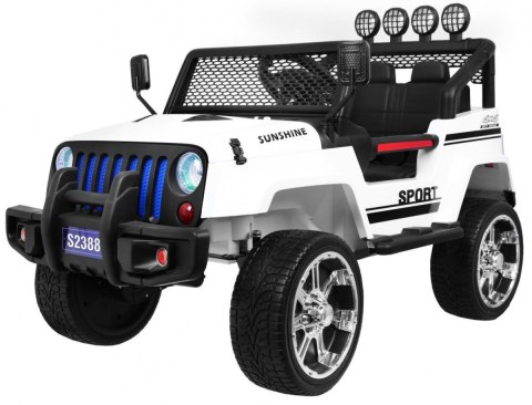 Autko terenowe Raptor Drifter Biały + Pilot + Napęd 4x4 + Schowek + Wolny Start + MP3 LED Autko terenowe Raptor Drifter Biały + Pilot + Napęd 4x4 + Schowek + Wolny Start + MP3 LED