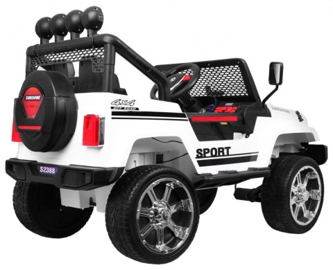 Autko terenowe Raptor Drifter Biały + Pilot + Napęd 4x4 + Schowek + Wolny Start + MP3 LED Autko terenowe Raptor Drifter Biały + Pilot + Napęd 4x4 + Schowek + Wolny Start + MP3 LED