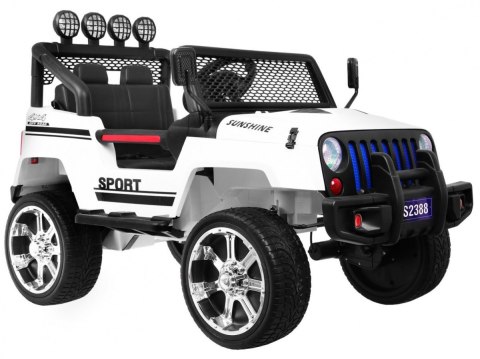 Autko terenowe Raptor Drifter Biały + Pilot + Napęd 4x4 + Schowek + Wolny Start + MP3 LED Autko terenowe Raptor Drifter Biały + Pilot + Napęd 4x4 + Schowek + Wolny Start + MP3 LED