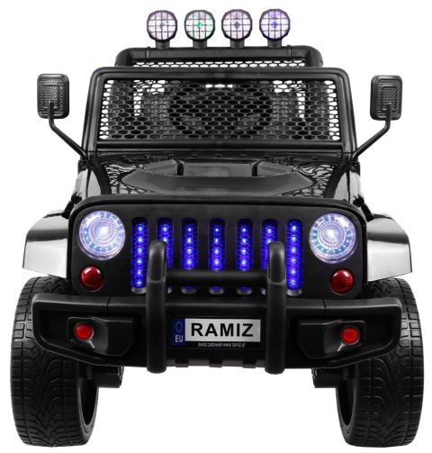 Autko terenowe Raptor Drifter Czarny + Pilot + Napęd 4x4 + Schowek + Wolny Start + MP3 LED Autko terenowe Raptor Drifter Czarny + Pilot + Napęd 4x4 + Schowek + Wolny Start + MP3 LED