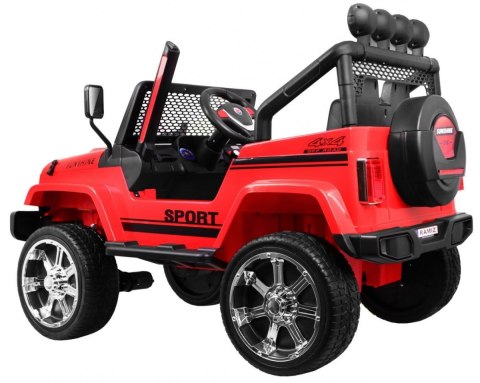 Autko terenowe Raptor Drifter Czerwony + Pilot + Napęd 4x4 + Schowek + Wolny Start + MP3 LED Autko terenowe Raptor Drifter Czerwony + Pilot + Napęd 4x4 + Schowek + Wolny Start + MP3 LED