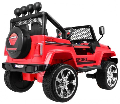 Autko terenowe Raptor Drifter Czerwony + Pilot + Napęd 4x4 + Schowek + Wolny Start + MP3 LED Autko terenowe Raptor Drifter Czerwony + Pilot + Napęd 4x4 + Schowek + Wolny Start + MP3 LED