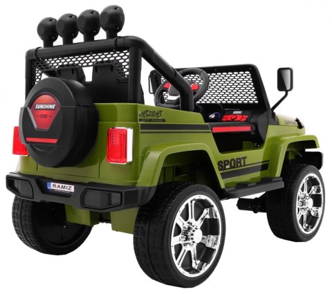 Autko terenowe Raptor Drifter Zielony + Pilot + Napęd 4x4 + Schowek + Wolny Start + MP3 LED Autko terenowe Raptor Drifter Zielony + Pilot + Napęd 4x4 + Schowek + Wolny Start + MP3 LED