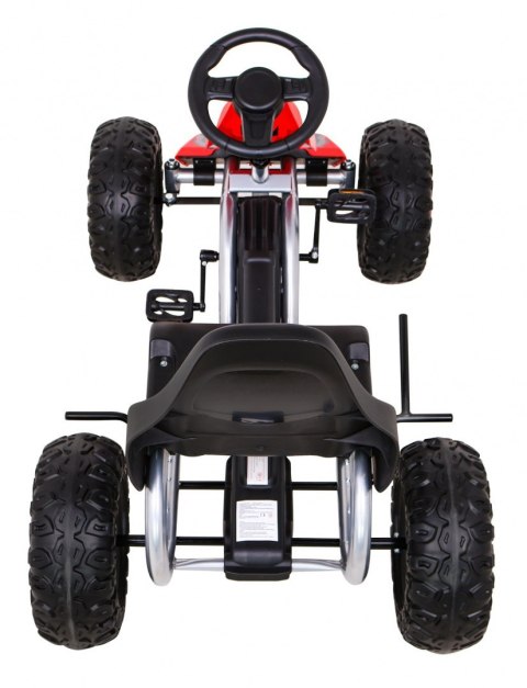 Duży Gokart Strong na pedały dla dzieci Czerwony + Obciążenie 100 kg + Koła EVA + Hamulec ręczny + Sportowy fotel Duży Gokart Strong na pedały dla dzieci Czerwony + Obciążenie 100 kg + Koła EVA + Hamulec ręczny + Sportowy fotel