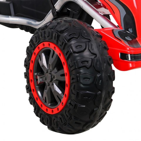 Duży Gokart Strong na pedały dla dzieci Czerwony + Obciążenie 100 kg + Koła EVA + Hamulec ręczny + Sportowy fotel Duży Gokart Strong na pedały dla dzieci Czerwony + Obciążenie 100 kg + Koła EVA + Hamulec ręczny + Sportowy fotel