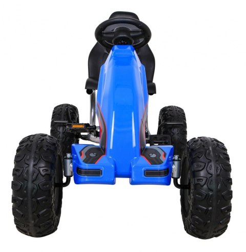 Duży Gokart Strong na pedały dla dzieci Niebieski + Obciążenie 100 kg + Koła EVA + Hamulec ręczny + Sportowy fotel Duży Gokart Strong na pedały dla dzieci Niebieski + Obciążenie 100 kg + Koła EVA + Hamulec ręczny + Sportowy fotel