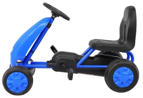 Pierwszy Gokart na pedały dla najmłodszych Niebieski + Napęd łańcuchowy + Koła z gumą Pierwszy Gokart na pedały dla najmłodszych Niebieski + Napęd łańcuchowy + Koła z gumą