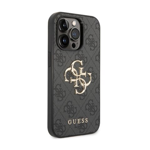 Guess 4G Big Metal Logo - Etui iPhone 15 Pro Max (szary) Guess 4G Big Metal Logo - Etui iPhone 15 Pro Max (szary)