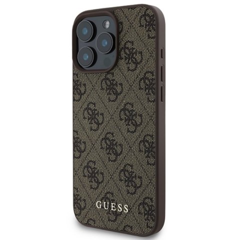 Guess 4G Classic - Etui iPhone 16 Pro Max (brązowy) Guess 4G Classic - Etui iPhone 16 Pro Max (brązowy)