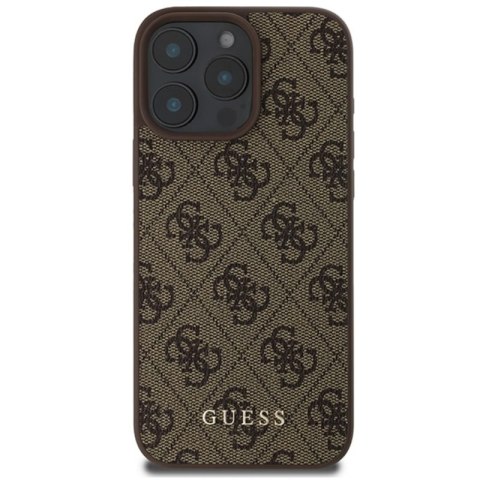 Guess 4G Classic - Etui iPhone 16 Pro Max (brązowy) Guess 4G Classic - Etui iPhone 16 Pro Max (brązowy)