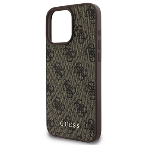 Guess 4G Classic - Etui iPhone 16 Pro Max (brązowy) Guess 4G Classic - Etui iPhone 16 Pro Max (brązowy)