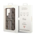 Guess 4G Printed Stripe - Etui Samsung Galaxy S23 Ultra (brązowy)