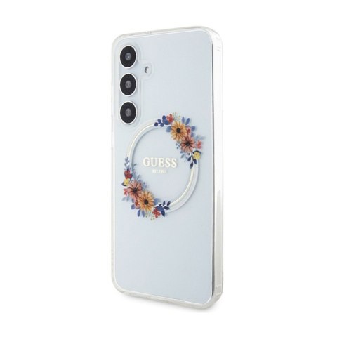 Guess IML Flowers Wreath MagSafe - Etui Samsung Galaxy S24+ (przezroczysty) Guess IML Flowers Wreath MagSafe - Etui Samsung Galaxy S24+ (przezroczysty)