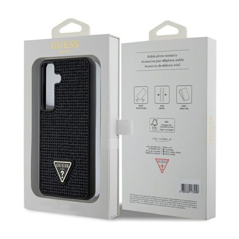 Guess Rhinestone Triangle - Etui Samsung Galaxy S24 (czarny) Guess Rhinestone Triangle - Etui Samsung Galaxy S24 (czarny)