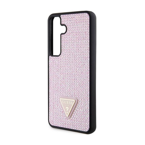 Guess Rhinestone Triangle - Etui Samsung Galaxy S24 (różowy) Guess Rhinestone Triangle - Etui Samsung Galaxy S24 (różowy)