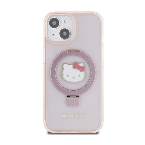 Hello Kitty Ring Stand Glitter Electrop Logo MagSafe - Etui iPhone 15 / 14 / 13 (różowy) Hello Kitty Ring Stand Glitter Electrop Logo MagSafe - Etui iPhone 15 / 14 / 13 (różowy)