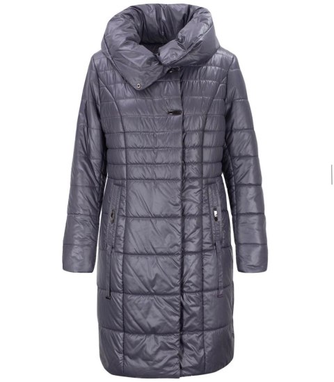 Długi elegancki pikowany płaszcz damski ocieplany AMELIA (Fioletowy) 38 Długi elegancki pikowany płaszcz damski ocieplany AMELIA (Fioletowy) 38
